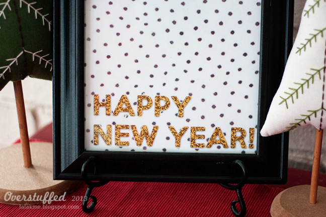 Happy New Year Glitter Printable