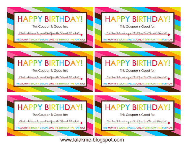 Free Printable Birthday Coupons - Overstuffed Life