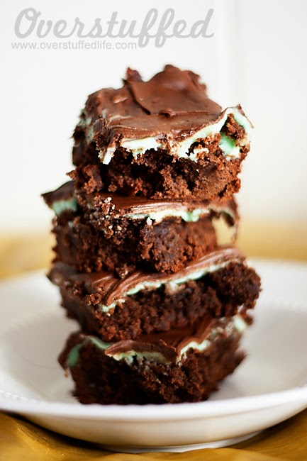 Gluten-free Mint Brownies - Overstuffed Life