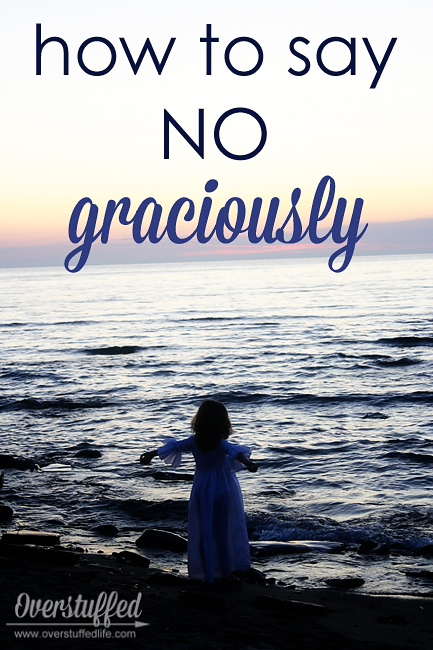 How to say no without feeling guilty.