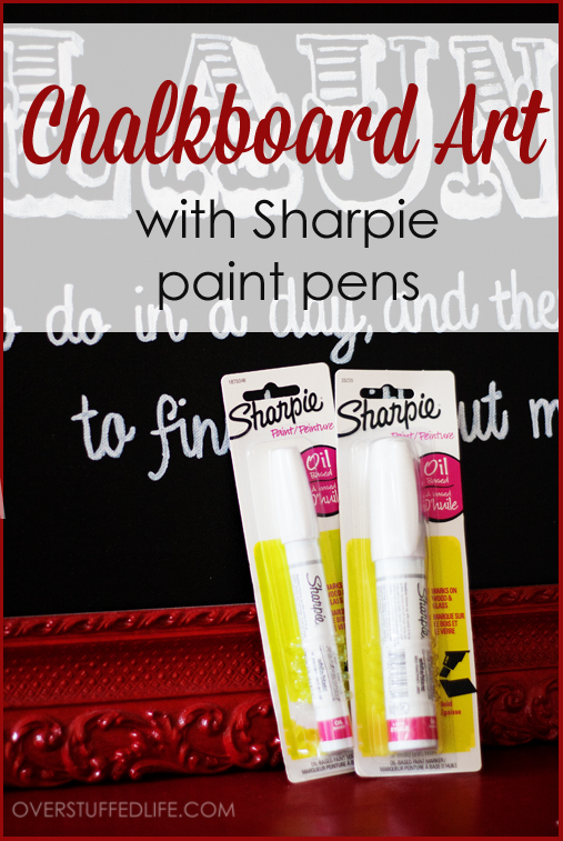 chalkboard paint pencil can tutorial