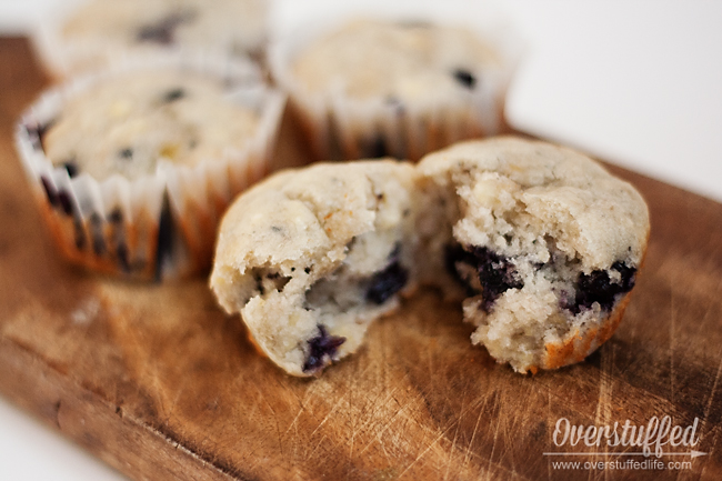 Gluten-free Blueberry Banana Yogurt Muffins