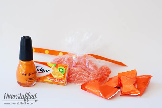 Use fun orange products to make an Orange You Glad It's Summer teacher appreciation gift.