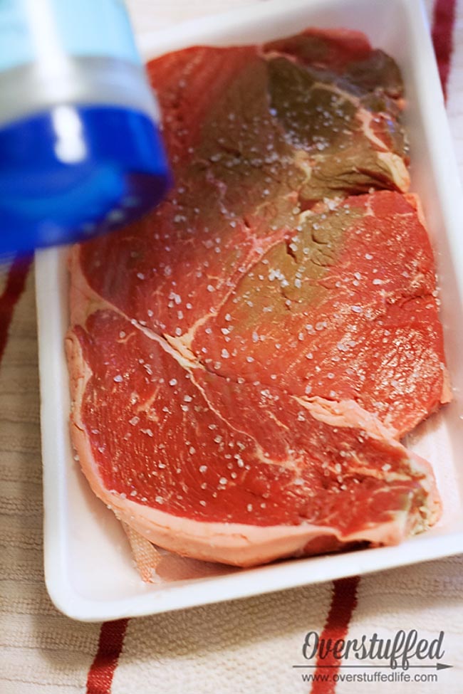Grilling the perfect steak doesn't require fancy marinades...just rock salt.