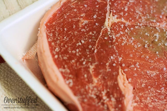 Grilling the perfect steak doesn't require fancy marinades...just rock salt.