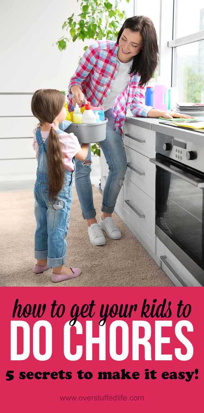 Do you have trouble getting your kids to do chores? Here are five simple tips that will have them helping with the housework in no time.