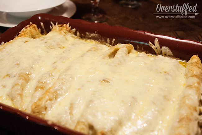 Gluten-free Green Chile Chicken Enchiladas