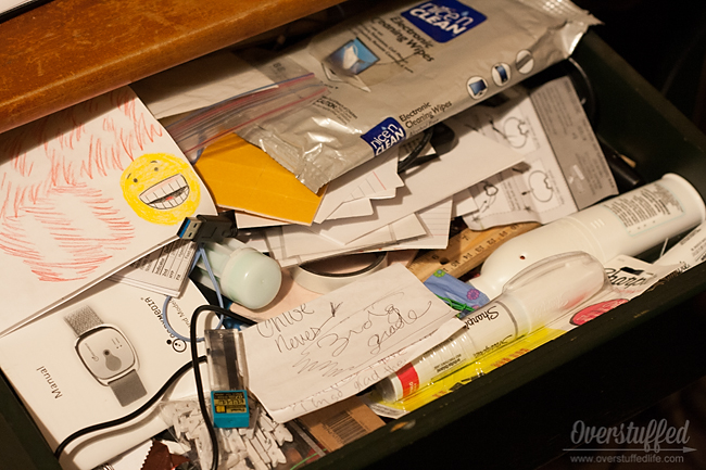 Organizing Junk Drawers - Overstuffed Life