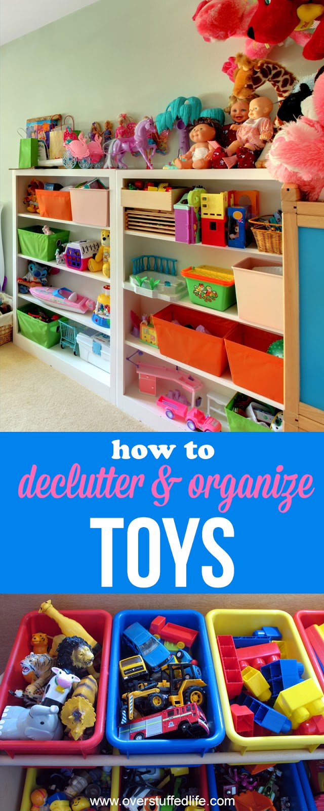 toy organization | organize play room | toy storage ideas| Organize American Girl Doll clothes and accessories | tips to declutter kids toys | how to get rid of toys | ideas for organizing and decluttering toys | get rid of toy clutter | clean play room