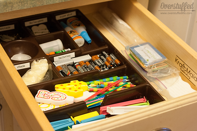 This junk drawer was a mess just 15 minutes ago! Decluttering doesn't have to take a ton of time!