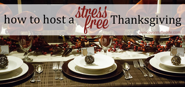 Don't let entertaining on Thanksgiving stress you out! Nine tips to help you host a stress-free Thanksgiving Dinner.