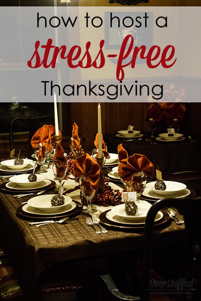 Are you worried about hosting Thanksgiving Dinner? Here are nine tips to help you organize ahead of time so Thanksgiving Day is completely stress-free!