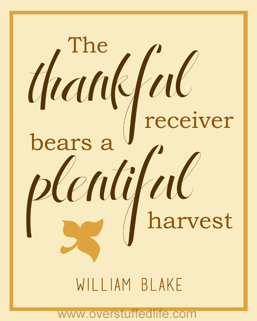 The Thankful receiver bears a plentiful harvest — William Blake