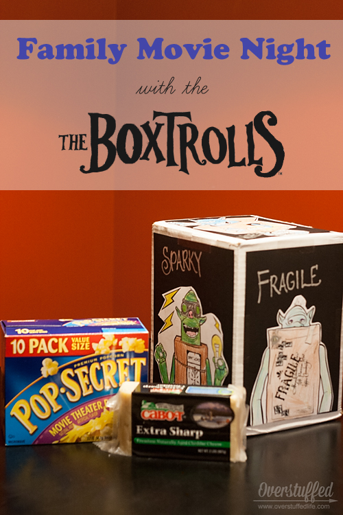 Enjoy a movie night with your kids, The Boxtrolls, and white cheddar popcorn. Plus a fun game to play while watching the movie.