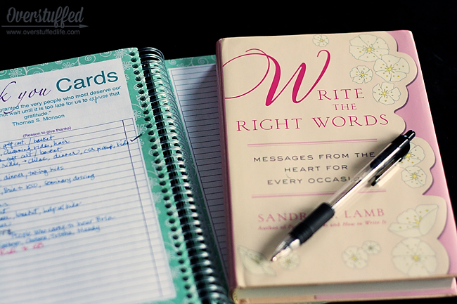 Using a book designed to help you find the best words in your thank you notes is so helpful and helps keep your thank you cards personal, thoughtful, and delightful.