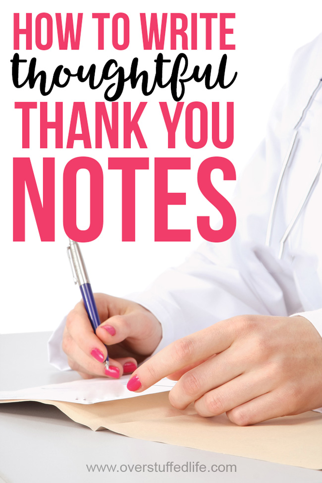 How to write a thoughtful thank you note