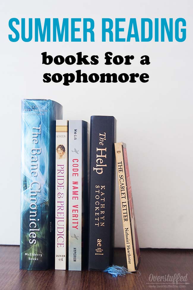 Reading over the summer helps prevent summer learning loss. A list of age-appropriate books for a teen who will be a sophomore in high school in the fall.