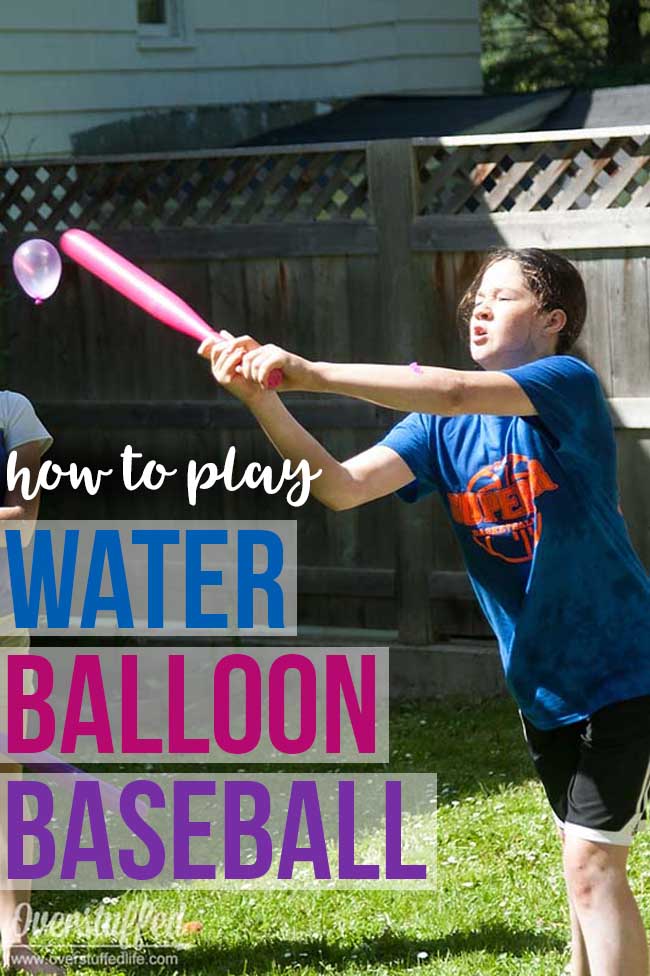 Looking for a fun and frugal summer activity? Try water balloon baseball in the backyard--the kids will love it, and it's cheap and easy!