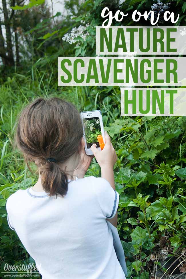 Get your kids out of the house and take them on a NATURE SCAVENGER HUNT. It's a great way to get out in nature, get some exercise, and develop their creativity this summer.