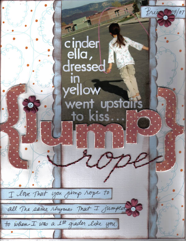 Scrapbooking layout: Jumprope