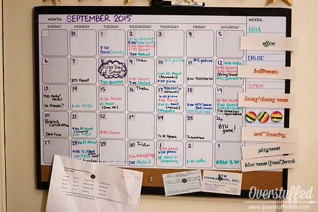 Make Your Home Happier With a Family Calendar Overstuffed Life