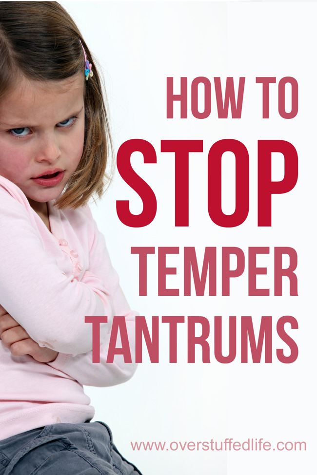 A Surprising Way to End Temper Tantrums {free printable