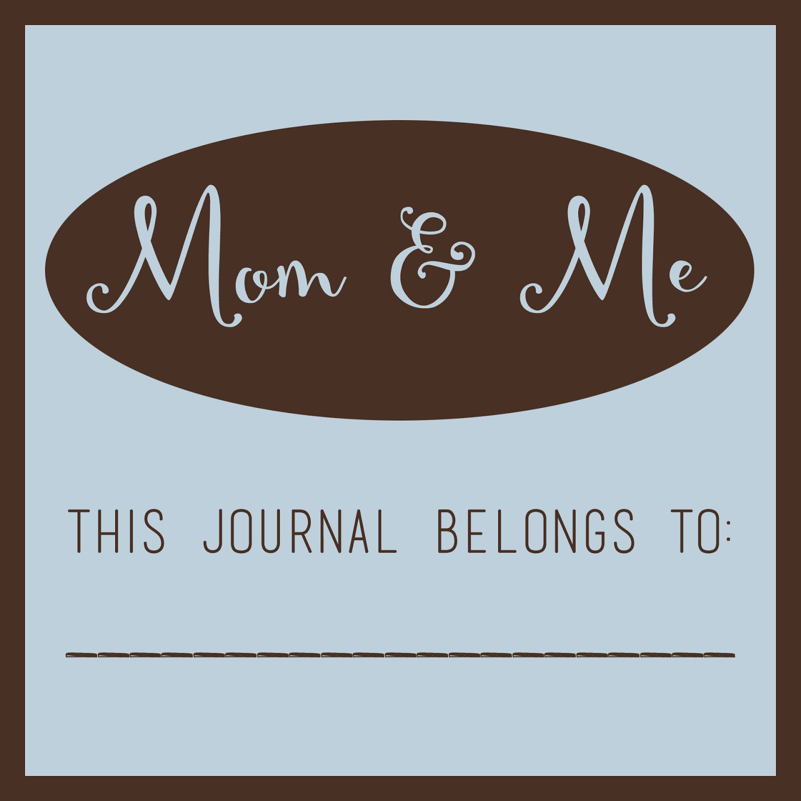 Be pen-pals with your kids! Free printable for a Mom and Me journal. #overstuffedlife