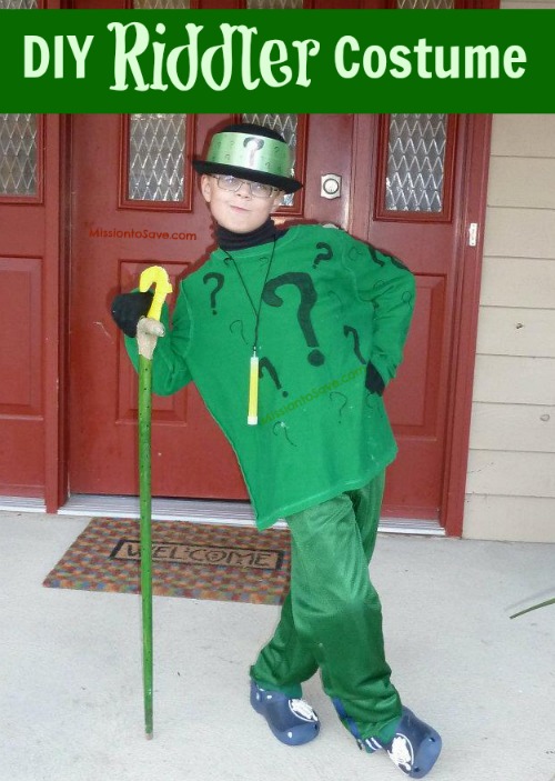 No sew Riddler costume