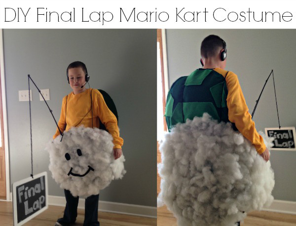 No sew Mario Kart costume.