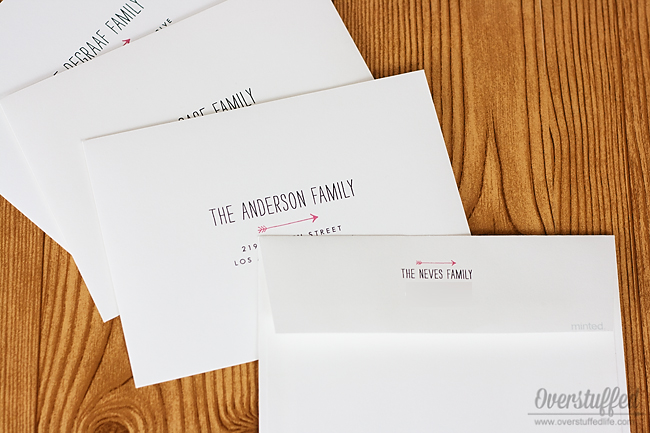 Addressing Christmas cards takes forever! Why not let minted do it for you? For free?