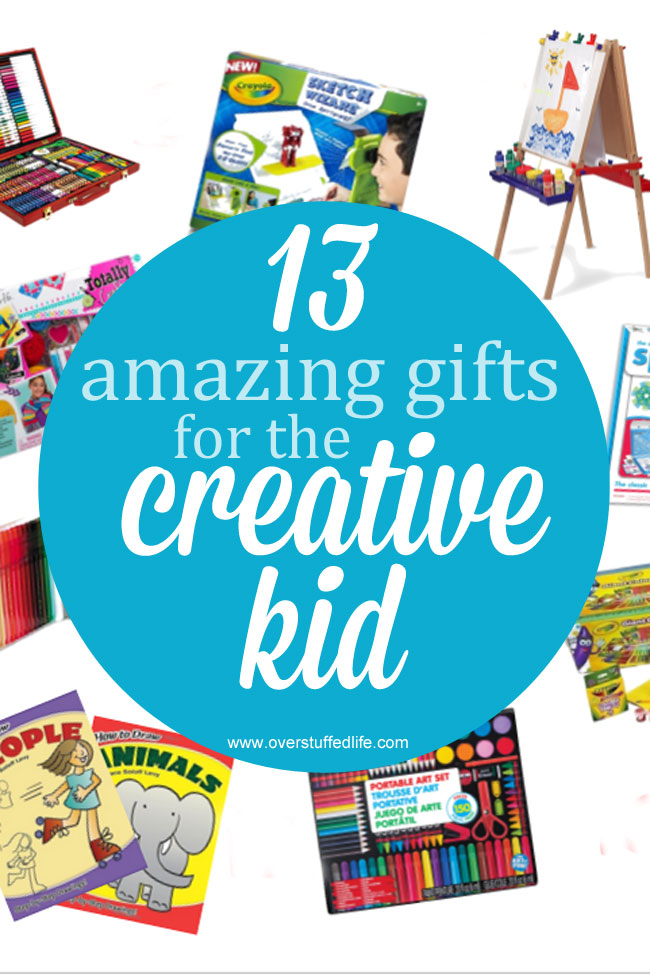 Have a creative kid who can't stop making art? Find the perfect gift on this gift guide for the creative kid. #overstuffedlife