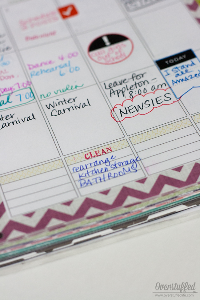 Use stamps, stickers, and other accessories in your paper planner to help you plan your life more effectively.