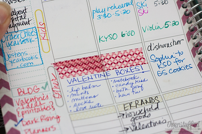 Mormon Mom Planners - Monthly Planner/Weekly Planner: Using Washi Tape &  Scrapbook Paper to utilize your planner