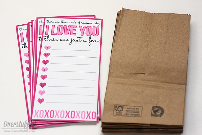 Pair this printable with mini paper bags to send a sweet treat to your sweetie this Valentine's Day.