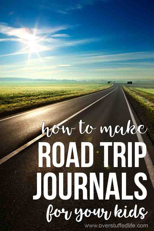 Want to make sure your kids aren't bored on your next road trip? Try making them vacation journals to document their memories—it's a super fun idea for long road trips! 