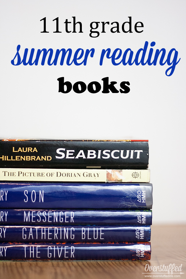 Summer reading suggestions for a junior in high school. #overstuffedlife