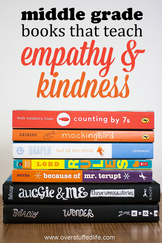 Books for middle grade readers that will teach kindness and empathy.