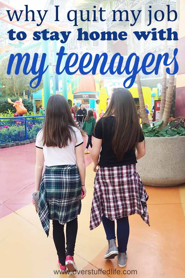 The decision between working and staying home with kids is never an easy one, but the questions are different when you are thinking of staying home with teenagers instead of toddlers.