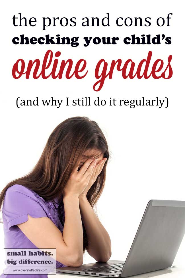Parents checking grades online can be both helpful and harmful. Find out the pros and cons of checking your kids' grades online.