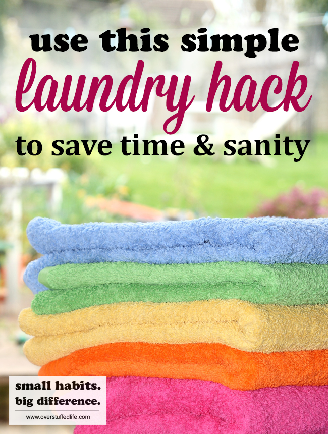 Finally get your laundry completely under control with this super simple laundry hack. Not only will it save you lots of time, it will save your sanity as well!