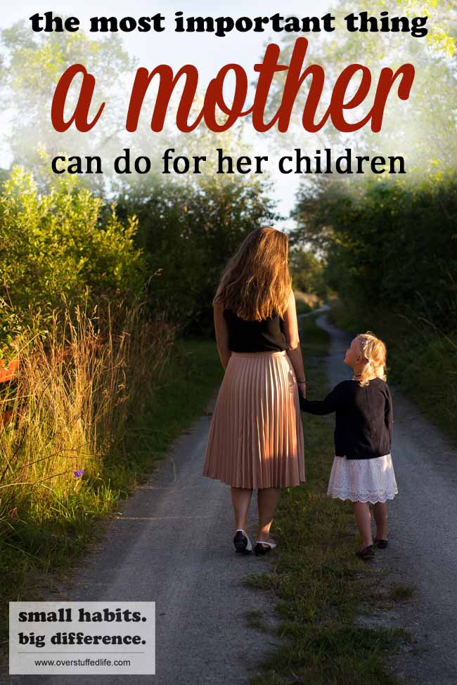 When it comes to being a mother, there are plenty of good and important things to do each day. But don't let the day pass without spending individual time with each child.