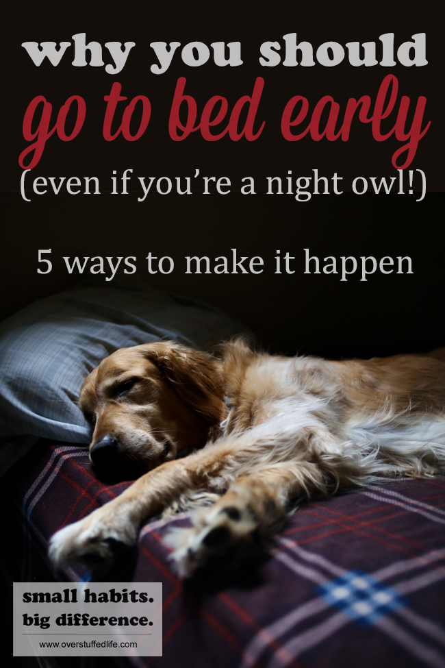 Going to bed earlier is important for your overall health. Here are 5 ways to actually get yourself in bed and asleep before 10:00 pm.