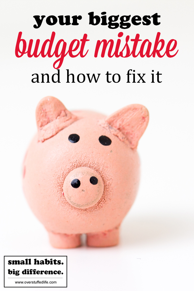 There is a big budgeting mistake that almost everyone makes. Find out what it is and how you can fix it today and have more money in the bank.