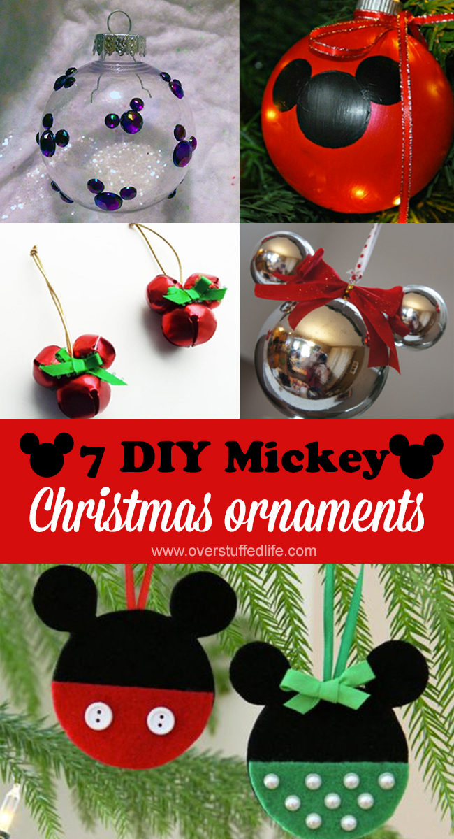 DIY Christmas ornaments | Mickey and Minnie ornaments | Christmas craft projects | DIY Disney Christmas decorations | Disney themed Christmas tree | DIY Mickey Mouse ornaments | Disneyland | Disney World | Mickey and Minnie mouse