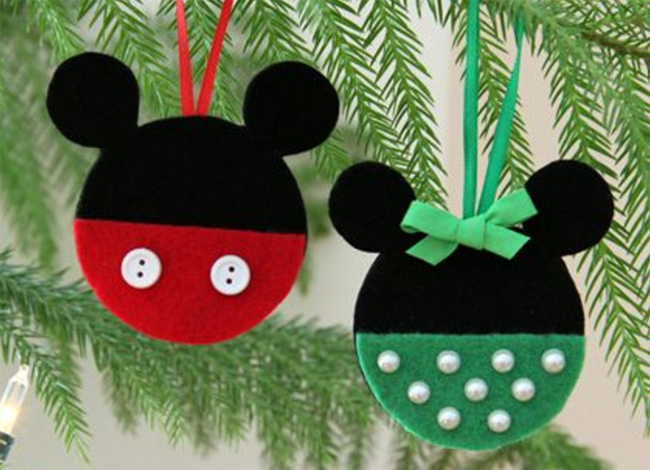 Mickey mouse deals christmas ornaments