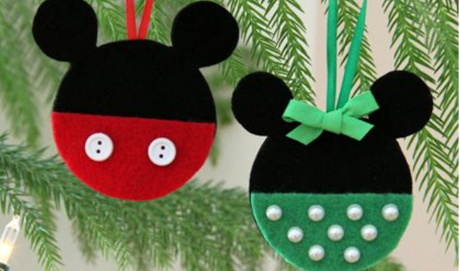 mickey mouse christmas ornament diy