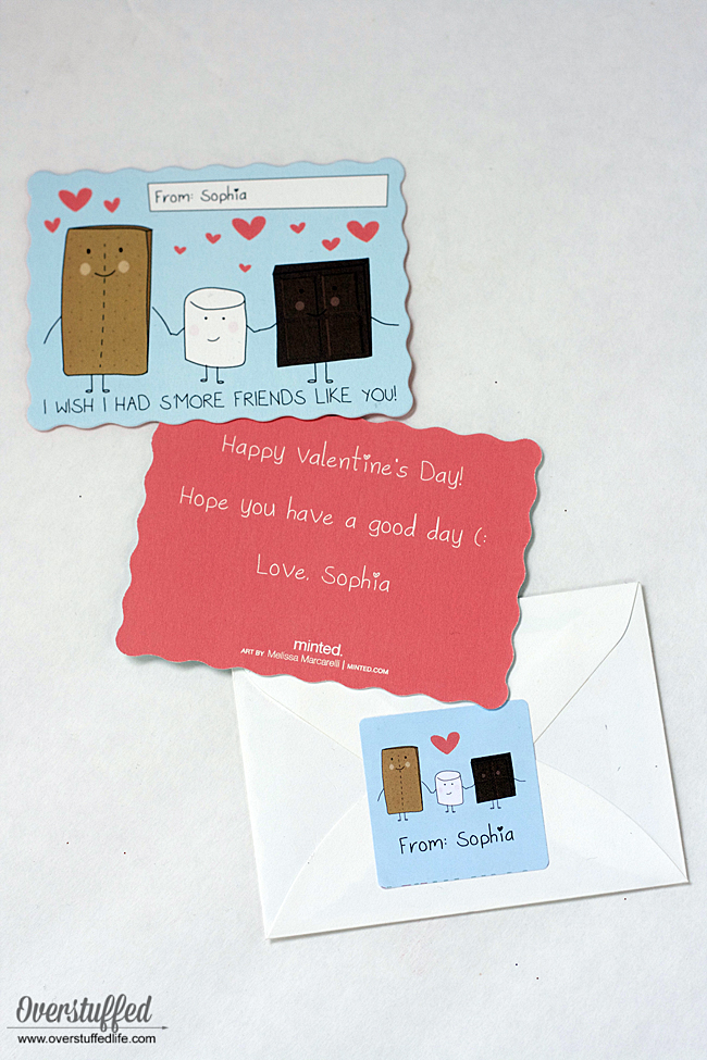 Valentine's Day card | S'more Valentine | S'mores class valentines |  student valentine ideas | I wish I had S'more friends like you | Valentine's Day treat | classroom valentines | Valentine ideas for kids |  