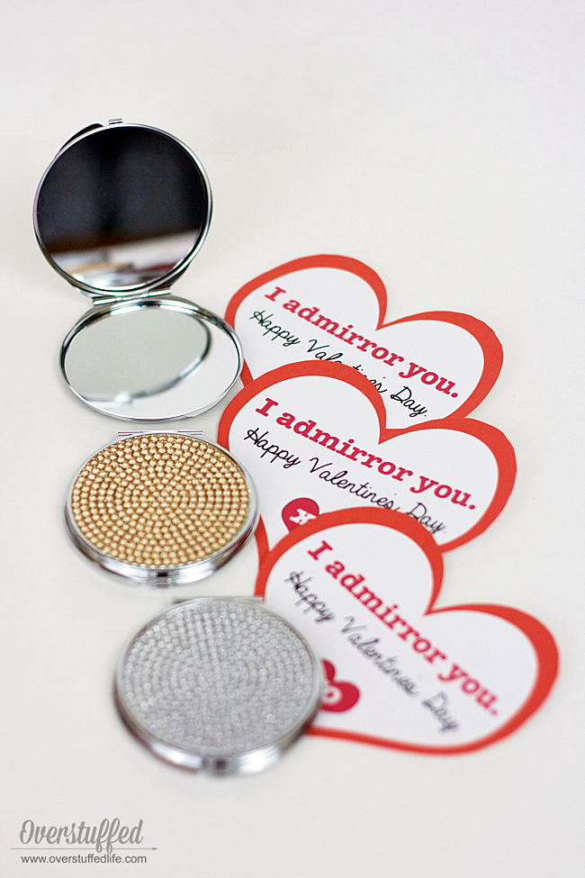Valentine's Day printable | fun printable for your valentine | DIY valentine idea | I admirror you | from your secret admirer | mirror gift idea