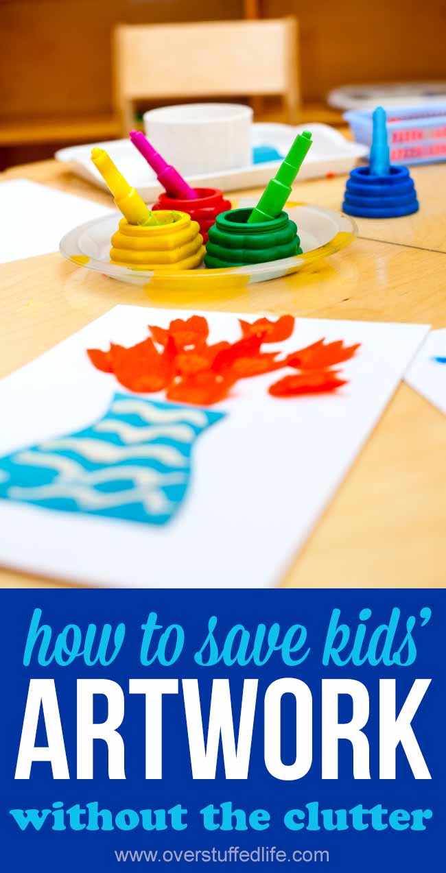 how to save kids' artwork | organize children's school papers | keepy app | clutter free paper | ideas for saving kids' art | tips for keeping your child's art without clutter | Mother's Day gift idea | Father's Day gift idea