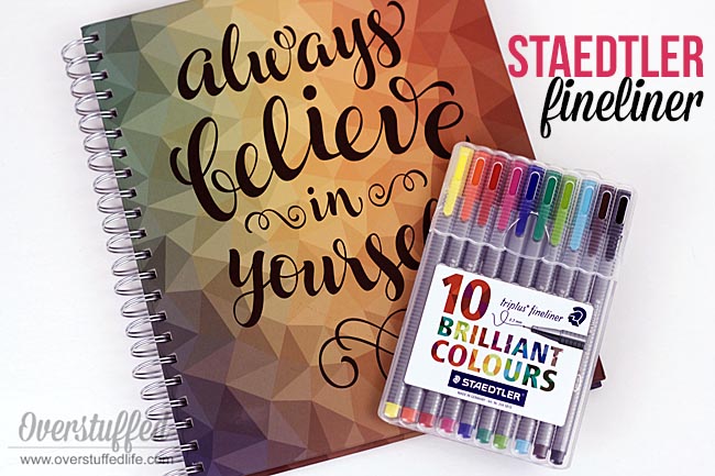 The Staedtler triplus fineliner pen is an excellent pen to use with a paper planner.